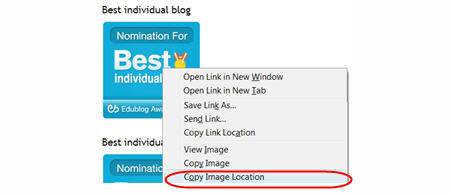 Copy image location