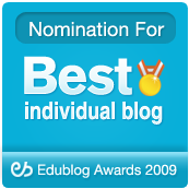 Best Individual Blog Nominee, 2009 Edublog Awards